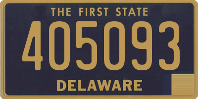 DE license plate 405093
