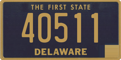 DE license plate 40511