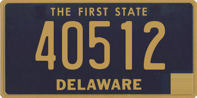 DE license plate 40512