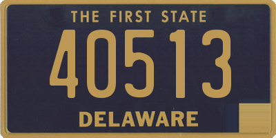 DE license plate 40513