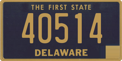 DE license plate 40514