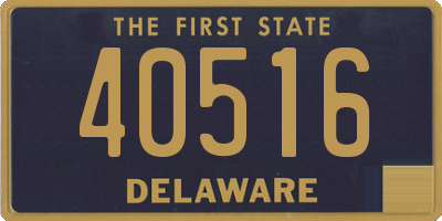 DE license plate 40516