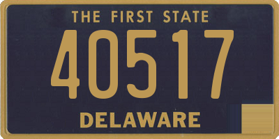 DE license plate 40517