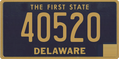 DE license plate 40520