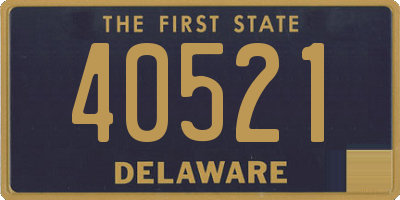 DE license plate 40521