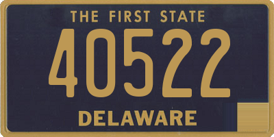 DE license plate 40522