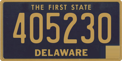 DE license plate 405230