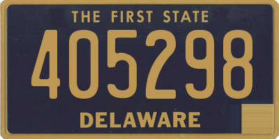 DE license plate 405298