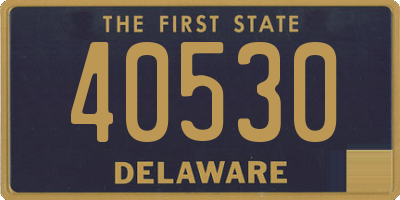 DE license plate 40530