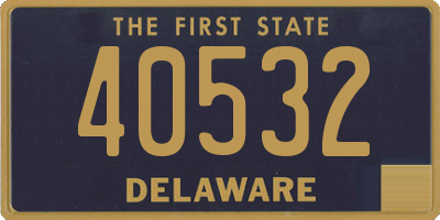 DE license plate 40532