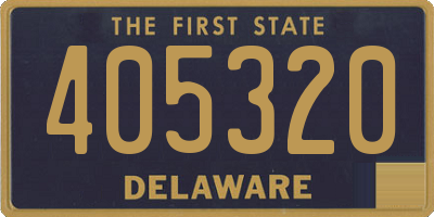 DE license plate 405320