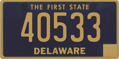 DE license plate 40533