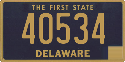 DE license plate 40534