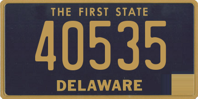 DE license plate 40535