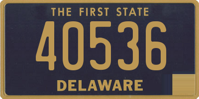 DE license plate 40536