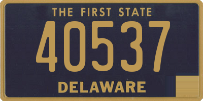 DE license plate 40537