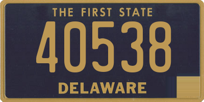 DE license plate 40538