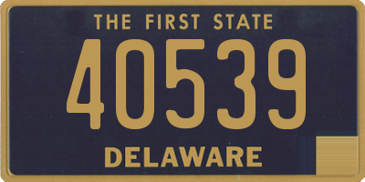 DE license plate 40539