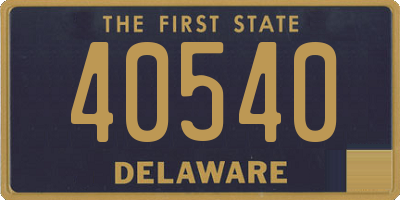 DE license plate 40540