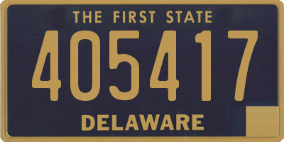 DE license plate 405417