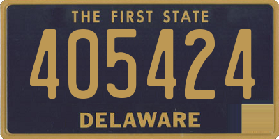 DE license plate 405424