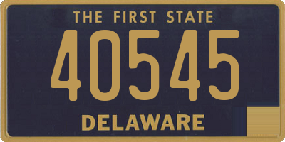 DE license plate 40545