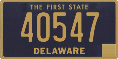 DE license plate 40547