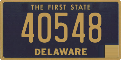 DE license plate 40548