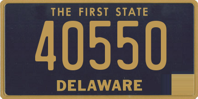 DE license plate 40550