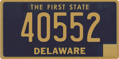 DE license plate 40552