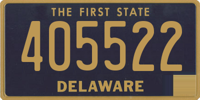 DE license plate 405522
