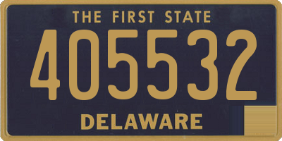 DE license plate 405532