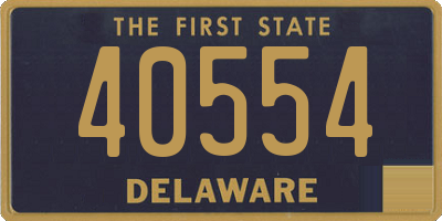 DE license plate 40554