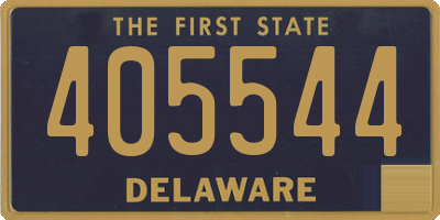 DE license plate 405544