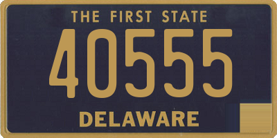 DE license plate 40555