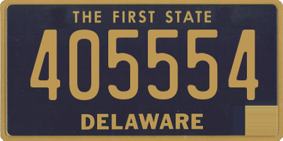DE license plate 405554