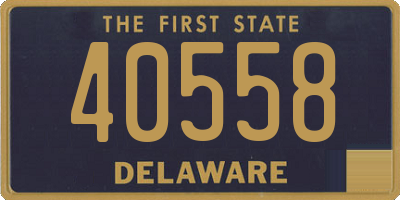 DE license plate 40558