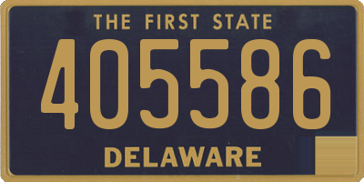 DE license plate 405586