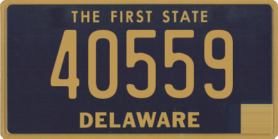 DE license plate 40559