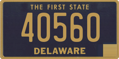 DE license plate 40560