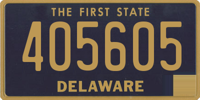 DE license plate 405605