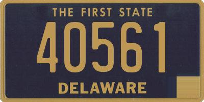 DE license plate 40561