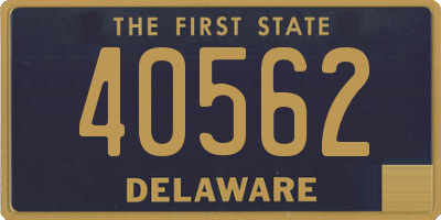 DE license plate 40562