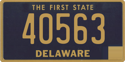 DE license plate 40563