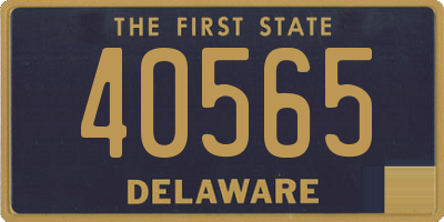 DE license plate 40565