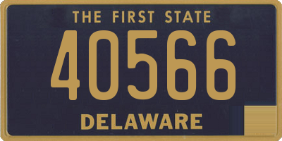 DE license plate 40566