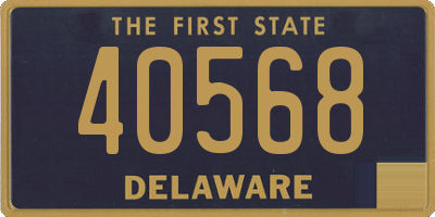 DE license plate 40568