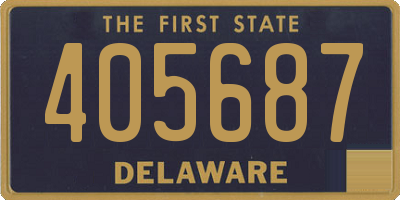 DE license plate 405687