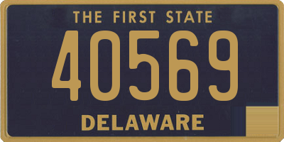 DE license plate 40569