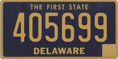 DE license plate 405699